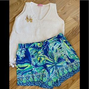 Lilly Pulitzer drawstring shorts, SIZE small